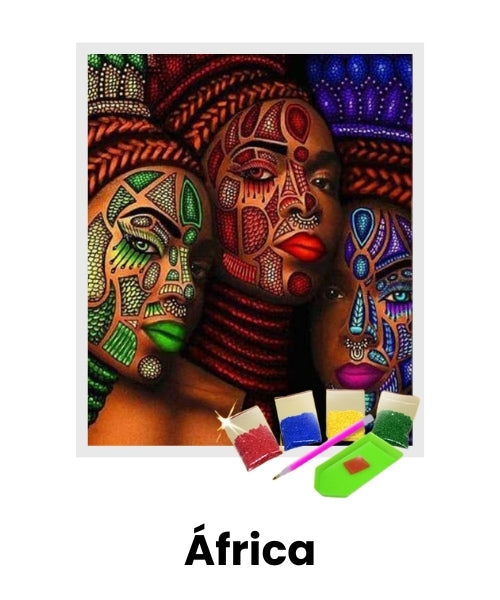 Pintura com Diamantes - África