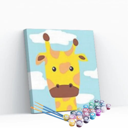 Kit Pintura Numerada Terapêutica - Girafinha