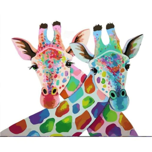 Kit Pintura Numerada Terapêutica - Girafas