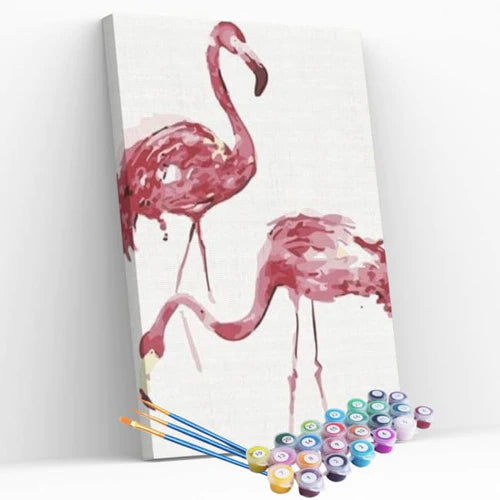 Kit Pintura Numerada Terapêutica - Flamingos