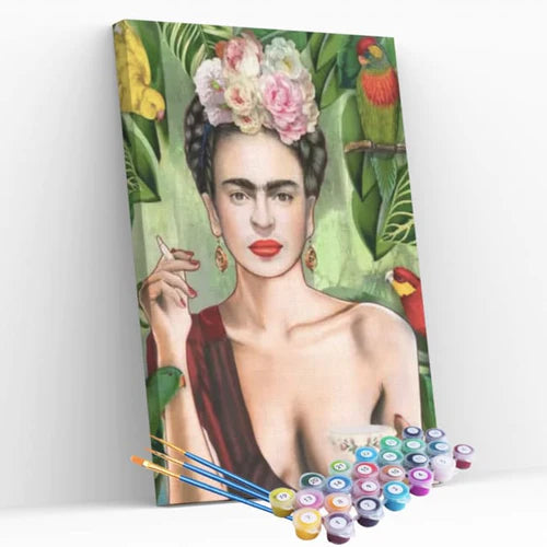 Kit Pintura Numerada Terapêutica - Chá da Frida Kahlo