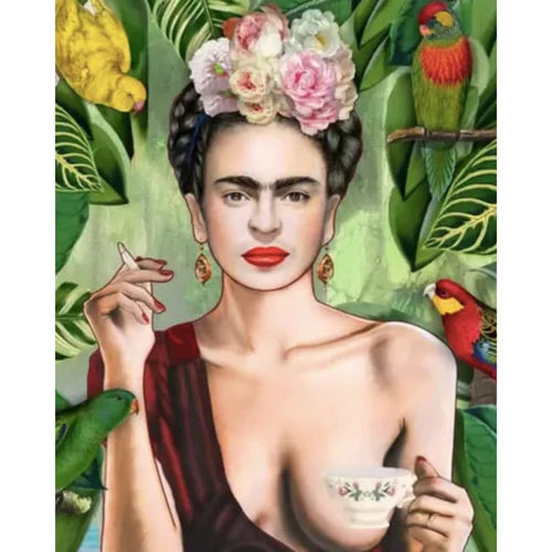 Kit Pintura Numerada Terapêutica - Chá da Frida Kahlo