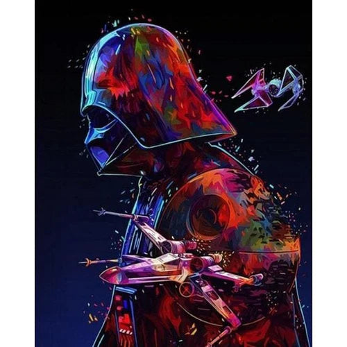 Kit Pintura Numerada Terapêutica - Darth Vader