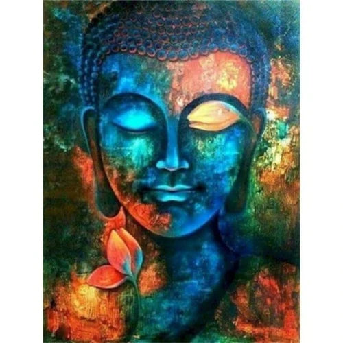 Kit Pintura Numerada Terapêutica - Buda Azul
