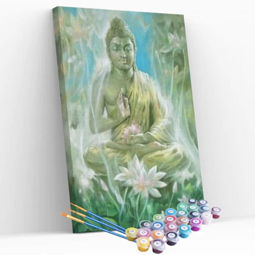Kit Pintura Numerada Terapêutica - A Meditação de Buda