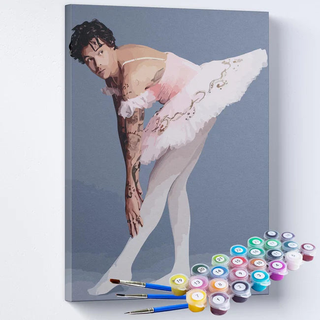 Kit Pintura Numerada Terapêutica - Harry Styles Bailarina