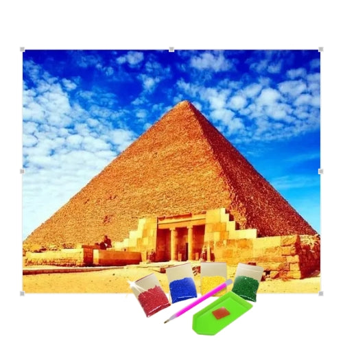 Kit Pintura com Diamantes Terapêutica - Pirâmide Egípcia