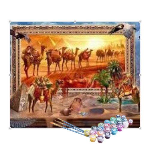 Kit Pintura Numerada Terapêutica - Camelos