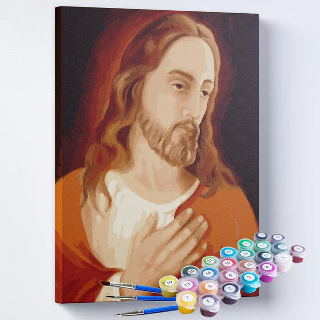 Kit Pintura Numerada Terapêutica - Jesus