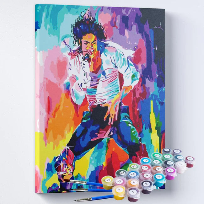 Kit Pintura Numerada Terapêutica - Michael Jackson