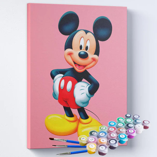 Kit Pintura Numerada Terapêutica - Mickey Mouse