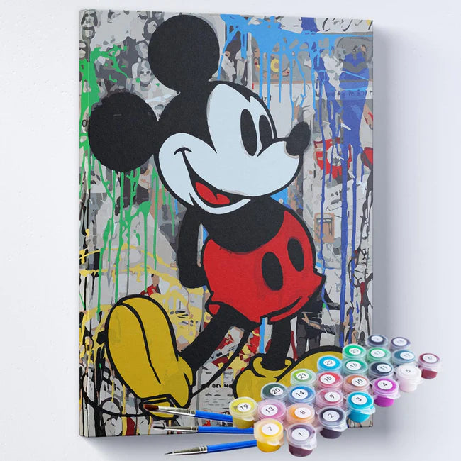 Kit Pintura Numerada Terapêutica - Mickey Mouse