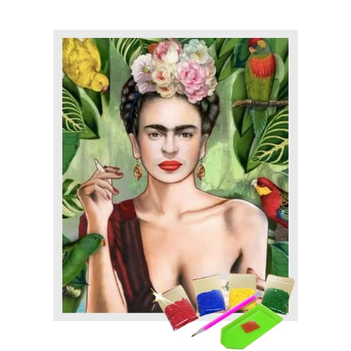 Kit Pintura com Diamantes Terapêutica - Chá da Frida Kahlo