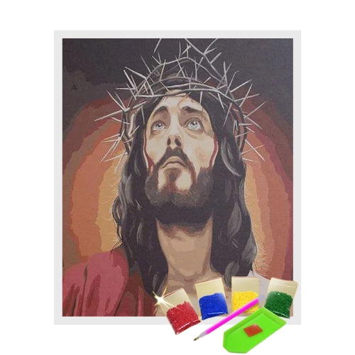 Kit Pintura com Diamantes Terapêutica - A Coroa de Jesus