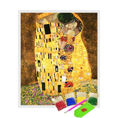 Kit Pintura com Diamantes Terapêutica - O beijo de Gustav Klimt