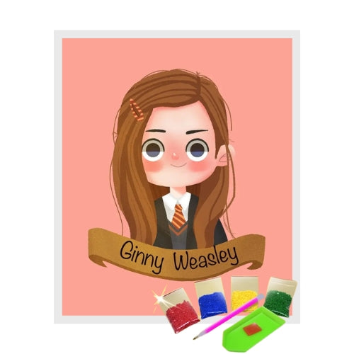 Kit Pintura com Diamantes Terapêutica - Ginny Weasley Harry Potter