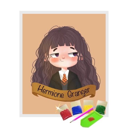Kit Pintura com Diamantes Terapêutica - Hermione Granger Harry Potter