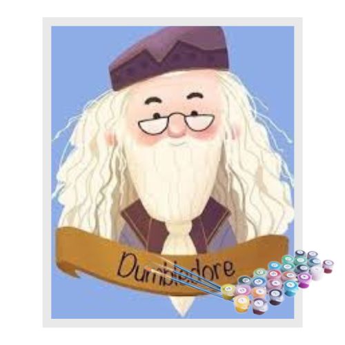 Kit Pintura Numerada Terapêutica - Dumbledore Harry Potter